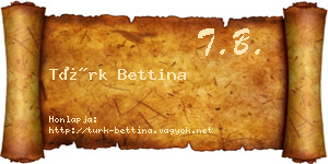 Türk Bettina névjegykártya